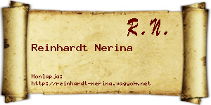 Reinhardt Nerina névjegykártya